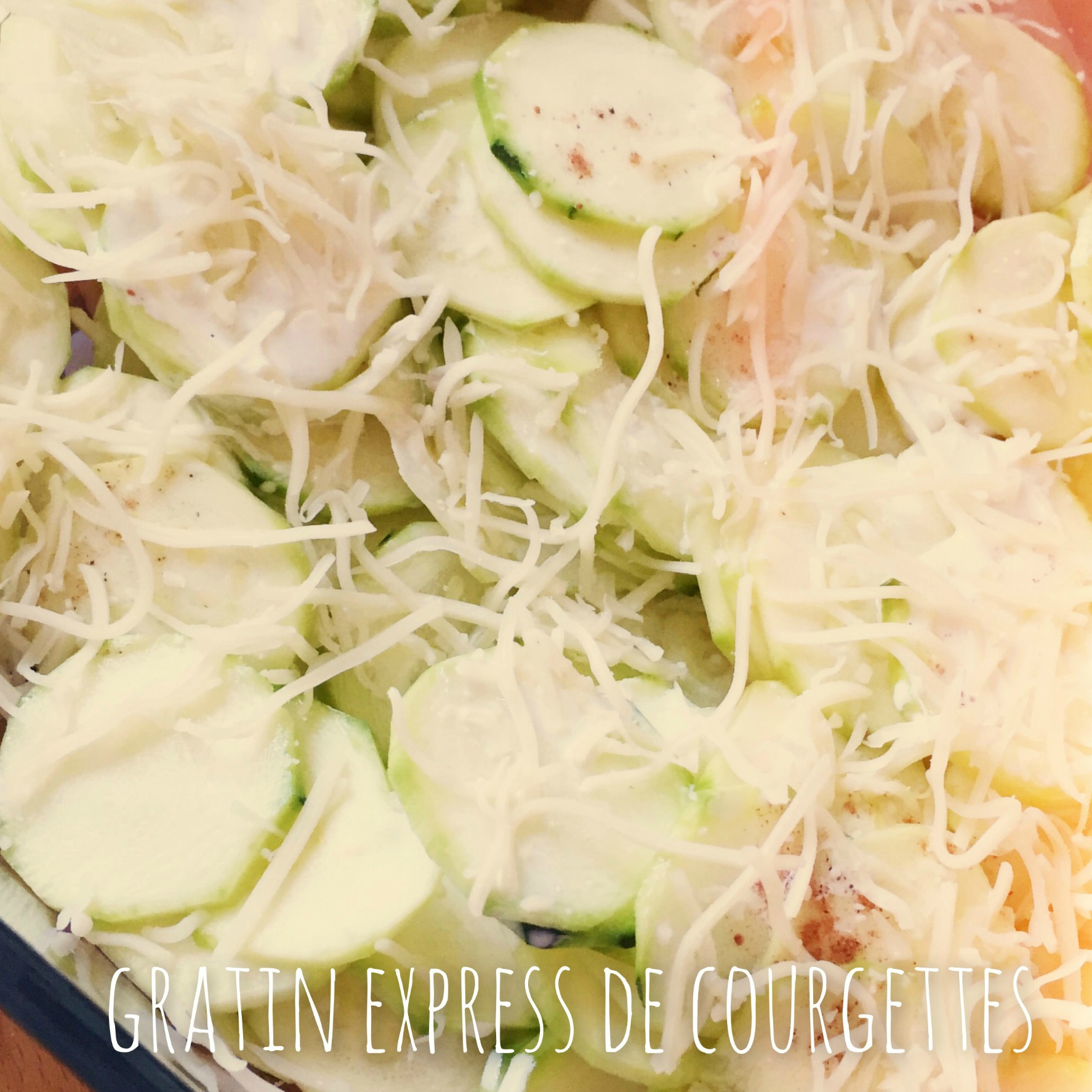Recette Express le gratin light de courgettes au microondes In The